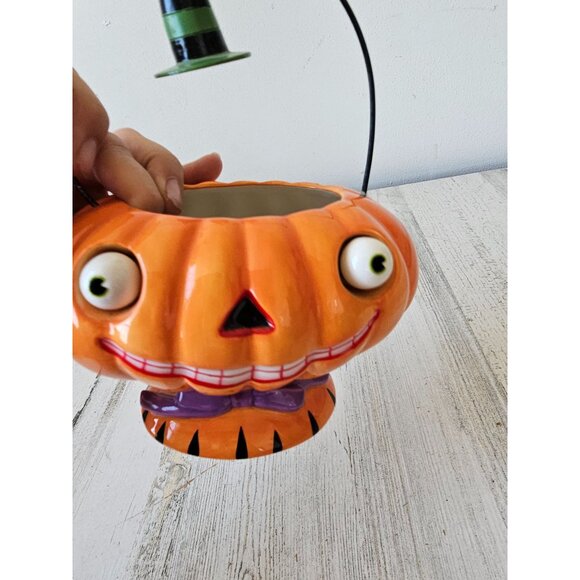 Dept 56 ceramic pumpkin jack-o´-lantern basket 35619...